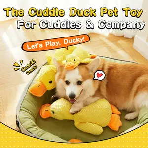 Your Dog's New Obsession! The Viral Squeaky Duck Toy for Boredom & Anxiety. The Ultimate Cuddle Buddy & Chew Pal