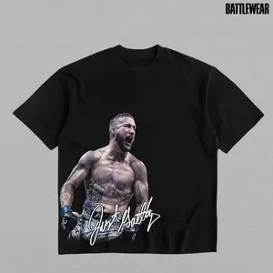 Justin Gaethje Heavy Cotton Shirt UFC Shirt The Highlight Tshirt MMA Fan Apparel Menswear