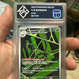 2025 Pokémon T.R. Spidops #187 Mint 10 Dri En Card 057708