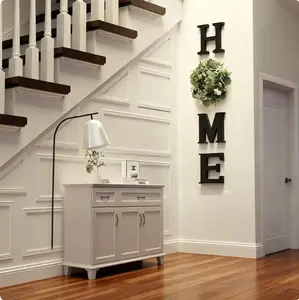 US Must-Have TikTok Viral Wall Decor - Wooden Letters with Eucalyptus Wreath, Easy Hanging Farmhouse Sign for Bedroom/Living Room