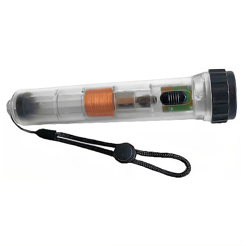 Shake Light 40-B Portable LED Flashlight with Lanyard - Compact Design for Easy Carrying - Ideal for Emergency Use