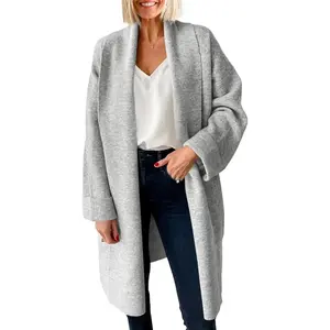 Womens Long Cardigan Sweaters Chunky Open Front Oversized Slouchy Knit Fall Trendy Coatigan Jackets