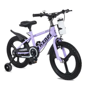 SAVEYOUR Bike 18 Inch High Carbon Steel Frame Magnesium Alloy Wheels Night Glow Training Wheels Adjustable Seat Water Bottle Toddler Bike for Girls & Boys Ages 3-9