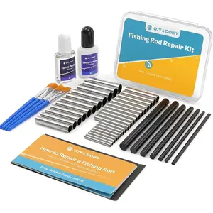 Fishing Rod Repair Kit Complete, Easy&Quick Approach to Repair Broken Fishing Pole with Epoxy Glue