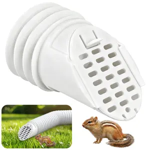 Rain Gutter Downspout Extension Hose Guard, Drain Downspout Extender Outlet Filter and Leaf Guard, for Standard 4'' Circular Threaded Hose