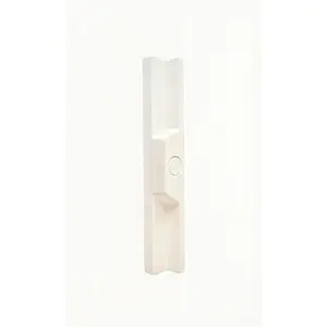 Non-Keyed Patio Sliding Glass Door Handle Replacement, White Diecast Outside Sliding Door Pull, Fits 3-15/16 And 4-15/16 Hole Spacing for Mortise Style Sliding Doors
