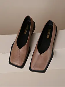 Women's Patent Leather Vintage Square Toe Mary Jane Flats, Multi-Functional Spring & Fall Loafers, New Women's Shoes, Casual Flats