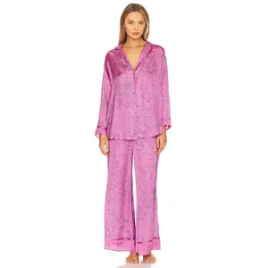 Free People Dreamy Days Pajama Set in Sugar Snaps Combo