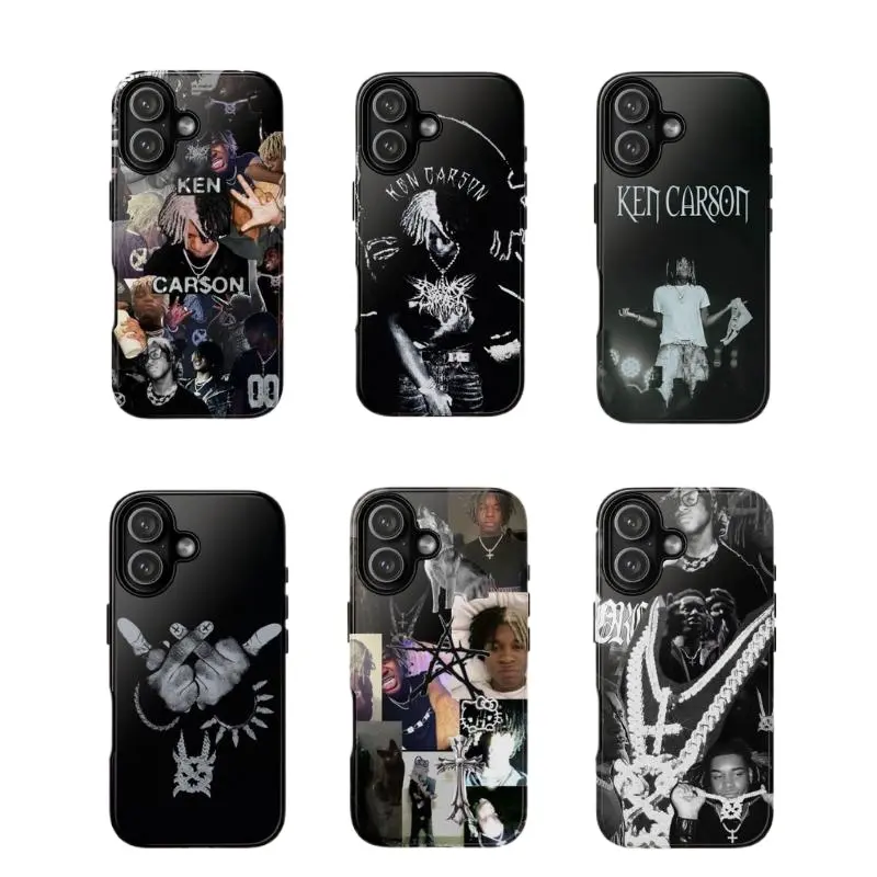 Ken Carson Tour 2026 Phone Case, Rap Fan Gift Suitable for iPhone 17-11 Pro Max/Plus and  Samsung Galaxy S23-25