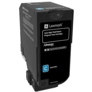 Lexmark LEX84C1HC0 CX725 High Yield Return Program Cartridge Toner, Cyan