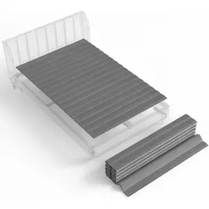 Wooden full bed slats for support under mattress with cover — replacement wood slats for a full-size bed frame — under-mattress support without added height — standard width of 2.38 inches