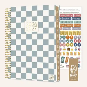 2026–27 Soft Cover Planner, 5.5" x 8.25" | Checkered