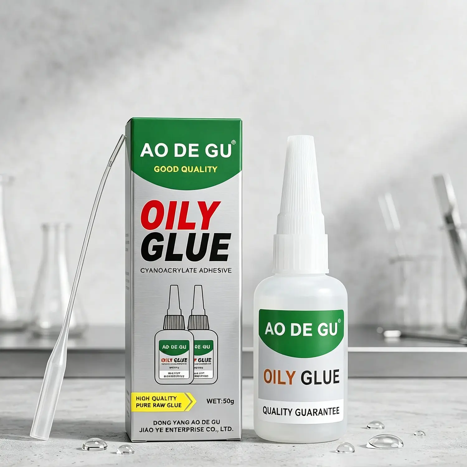 AO DE GU 1-4PCS Rapid Cure All-Purpose Super Glue, Quick-Drying Strong Adhesive for Ceramic, Glass, Wood, Metal, Household Repair & Crafting