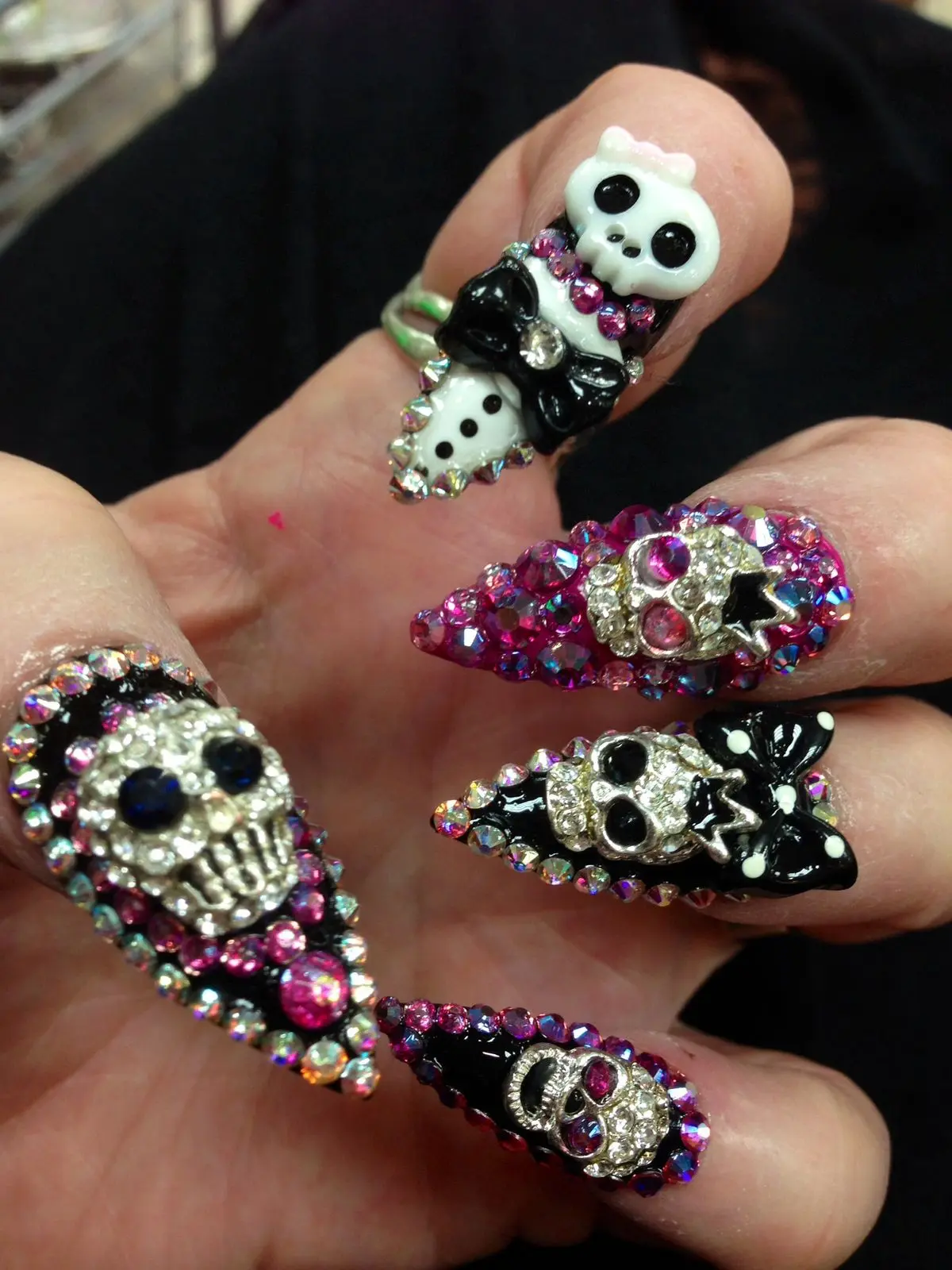 Handcrafted 3D Autumn Rabbit-Cute Cat Press-On Nails, Beauty Nail Art Decoration Accessories