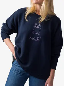 "dot! bam! crack!" Maxine Sweater