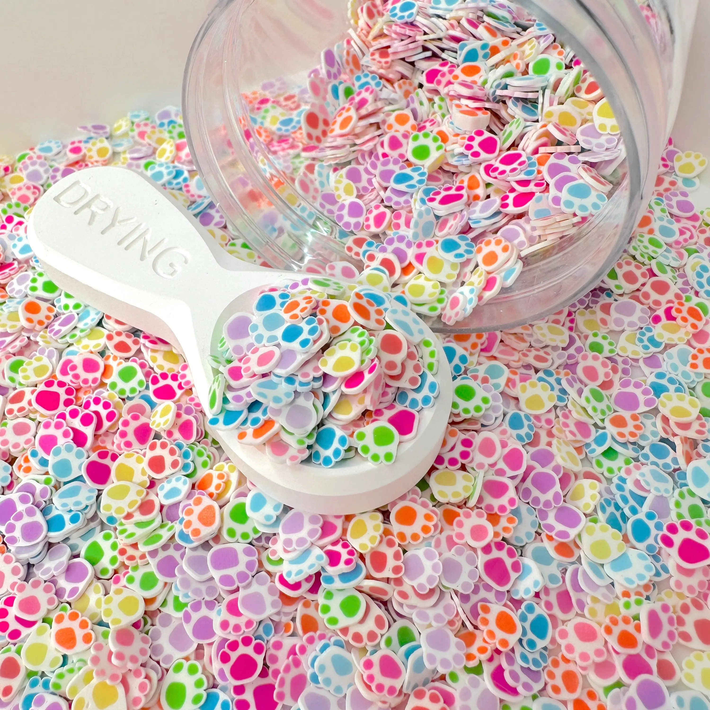 5MM Mix Color Paws, Animal Polymer Clay Sprinkle (NOT EDIBLE) D45-11