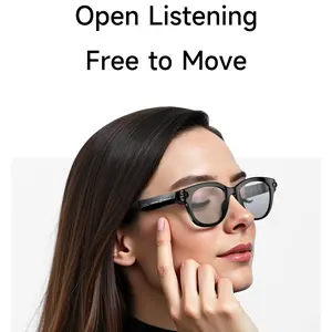 Mokaamoni Smart Sunglasses with Camera, HD Video, Bluetooth-compatible Music, Wearable Glasses for Outdoor Cycling, Fishing, Vlogging