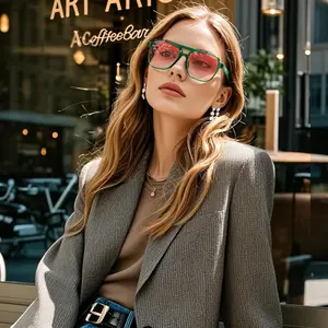 Retro Rectangle Fashion Glasses for Women & Men - Protection, Tortoiseshell & Solid Color Frames, Lightweight Durable Design with Protective Case - Classic Vintage Style for Outdoor & Casual Wear, Retro Glasses, Highquality Lenses, Sturdy Nose Pads, Trend