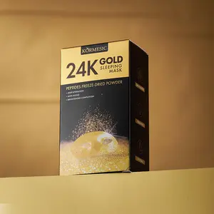 24K Gold Peptide Overnight Sleeping Mask | Hydrating Anti-Aging Leave-On Mask for Glowing, Plump & Youthful Skin,Hydrating Brightening Leave-On Mask for Radiant