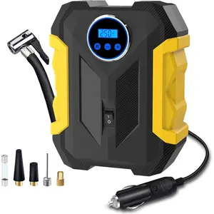 Digital Air Compressor for Car Auto Pump Portable Tire Inflator with LED Light DC 12V for Gifts for Men