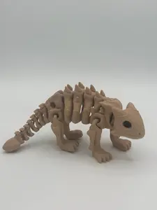 🦴 3D Printed Flexi Ankylosaurus Skeleton – Articulated Dinosaur Collectible 🦕