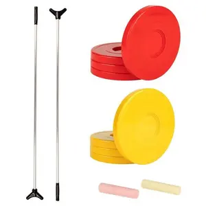 Champion Sports  48 x 7 x 2.5 in. Blacktop Shuffleboard Game Set