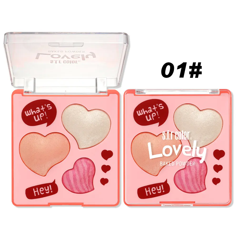 Blush and Nude Makeup Eyeshadow, Natural Highlight in Milk Tea and Orange, Long-lasting Affordable Blusher, Three-Color Palette, Baked Face Palette