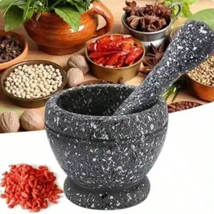Kitchen garlic bowl, food-grade material, multi-functional grinder, seasoning grinder, grain material grinder, Cooking, kitchenware, Utensils