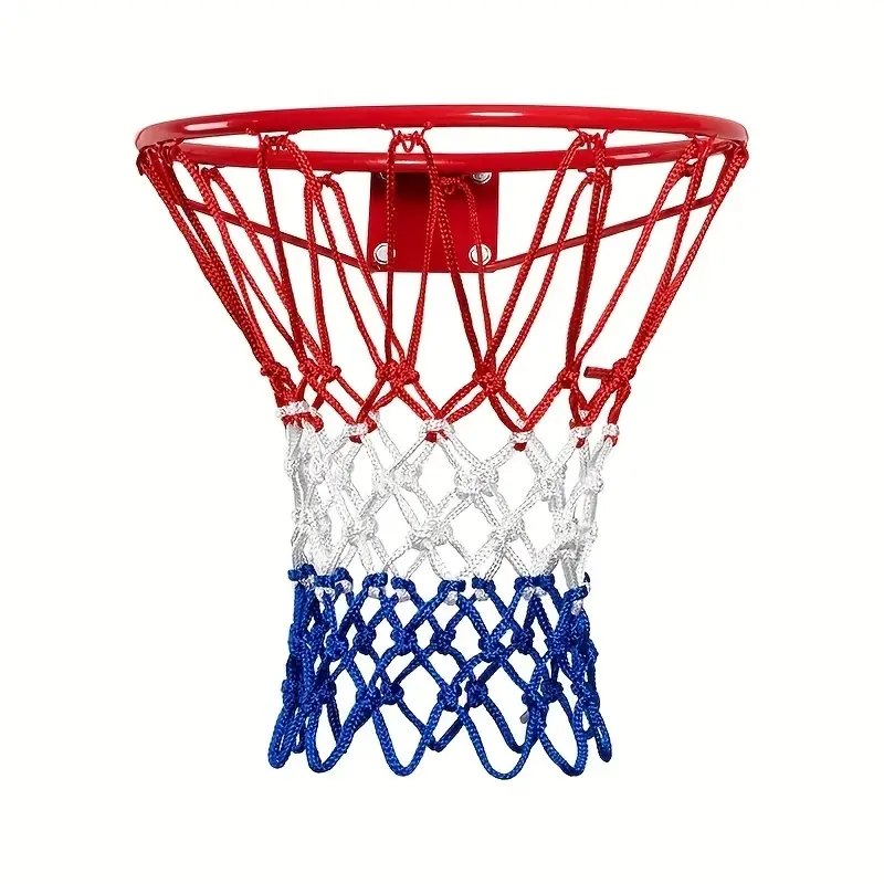 Durable Blue Basketball Net, Outdoor Sports Equipment, Long-Lasting, Ideal for Outdoor Activities, 1 Piece, Batch Number
