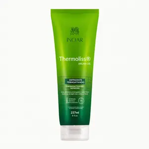 INOAR Argan Oil Thermoliss Balm – Anti-Frizz Heat Protectant for Smooth, Straight Hair- Straight Hair Magic Balm – Frizz-Free & Shiny Finish
