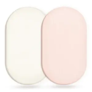 Stretchy Ultra Soft ted Bassinet Sheet 2 Pack, Universal   Bassinets Baby Cradle Moses Basket Oval Rectangle Mattress Safe and Snug, Jersey Bassinet Sheets  Girls, Cream/Pink