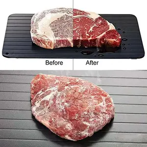 9-Inch Rapid Defrost Tray – Fast Thawing Plate for Frozen Meat, Steak, Chicken, Fish & More – Durable Aluminum Defrosting Board for Kitchen Use