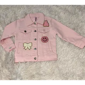 Pink Patchwork Denim jacket