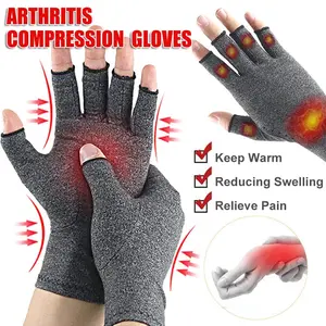 Fingerless Compression Gloves - Relieve Hand Pain & Discomfort | Arthritis, Carpal Tunnel, and Joint Support