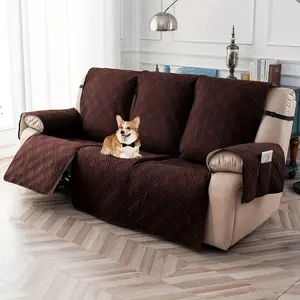 3-Seater Waterproof Recliner Couch Cover, Adjustable Chaise Lounge Cover, Non-Slip Chair Cover with Elastic Straps Pocket for Pets #TikTokShopCyberMonday