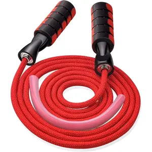 Jump rope, Professional Weighted Jump rope workout, Adjustable Tangle-Free with Ball Bearings Exerciser Jump ropes for Cardio, Endurance , Fitness Workouts, Jumping Exercise