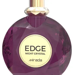 Mirada Edge Night Crystal Eau de Parfum 3.4oz UAE Fragrance with Orange Blossom Coconut & Musk Alcohol Free Elegant Top Notes Floral Design