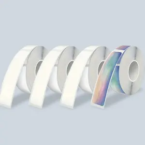 Thermal Adhesive Waterproof Label Paper, 4 Rolls Self-adhesive Label Paper, Label Printer Paper for P12/P15/D30/D32/D35/P50/Q30/D30 Printers