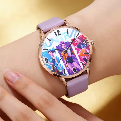 Kpop Anime Style Watch Series, Quartz Wrist Watches, Analog Wristwatch, Trendy Wristwatch, Trendy Student Gift, Perfect for Valentine's Day, Ramadan, Thanksgiving, Back-To-School Season