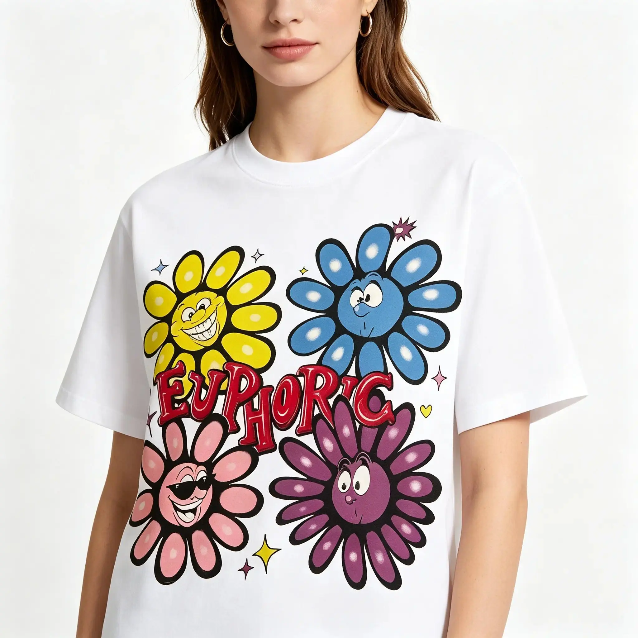 Euphoric Expression Abstract Graphic Unisex Tee |   All-Season Breathable Top