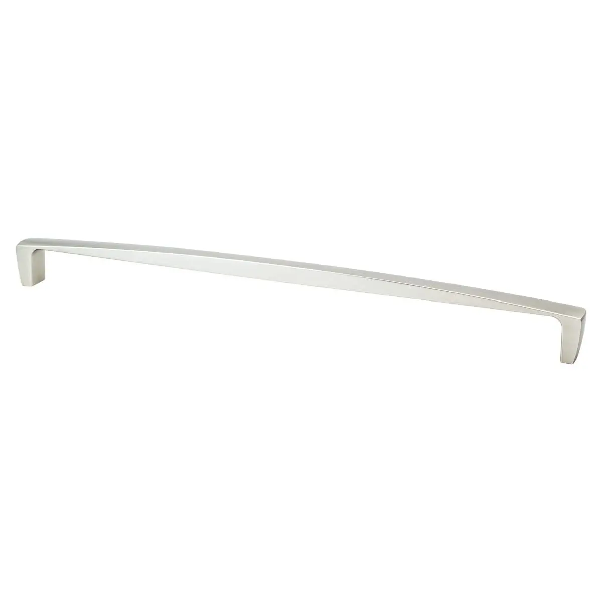 Berenson 2148-1BPN-P 18 in. (457.2 mm) Metal Aspire Appliance Pull - Brushed Nickel Hardware, Curved Ends and Straight Lines Design, Elegant Door Handles for Transitional Home Door Hardware, Inches