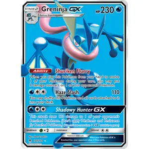 Pokemon TCG Greninja GX (Full Art) Forbidden Light Near Mint Trading Card Single