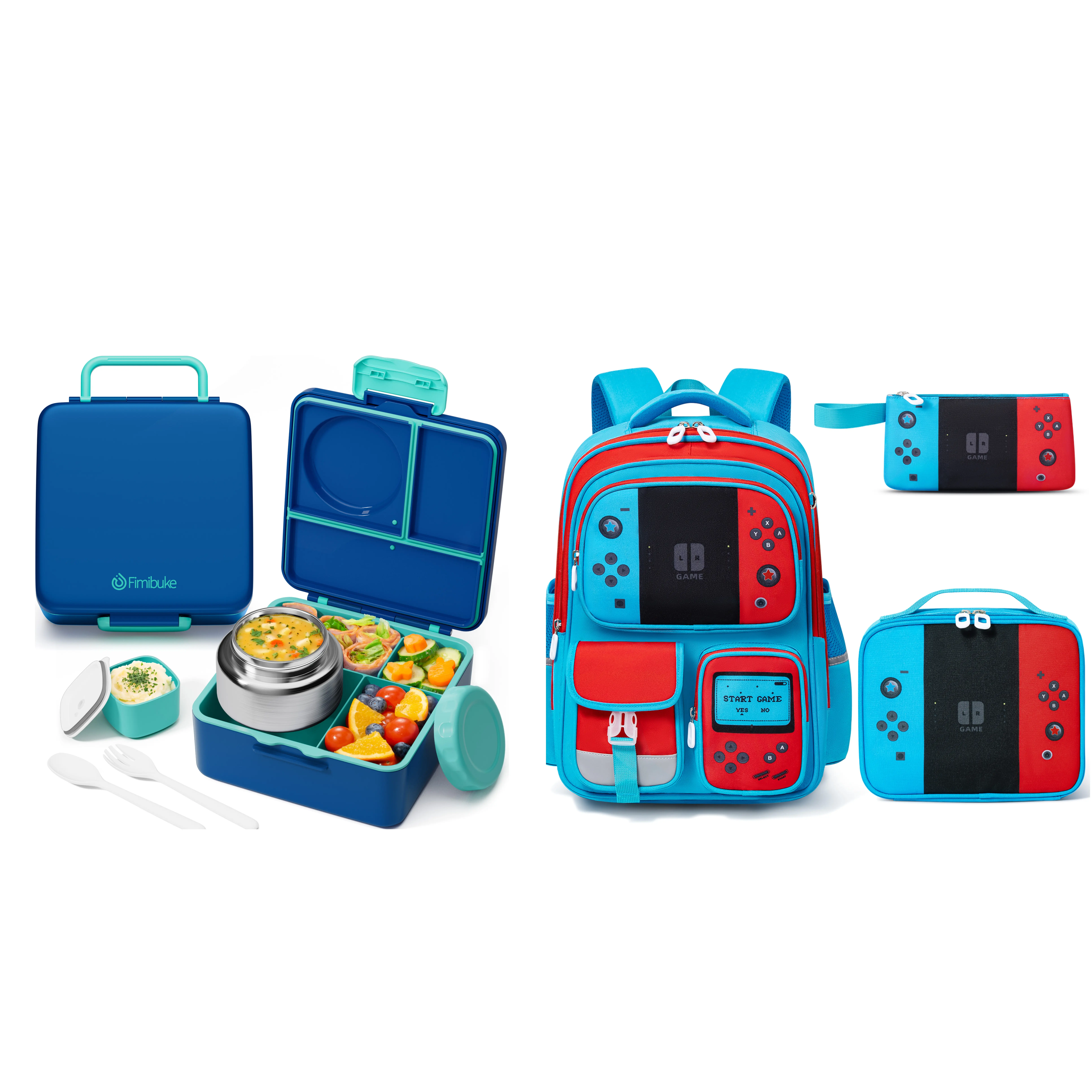 Bento Only + Schoolbag-Nautica Blue