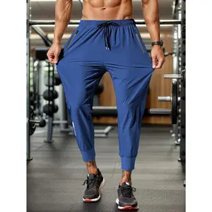 [ForOutdoorTrackPantsZipper]Men'sSolidTrackPantsWithZipperPockets,CasualDrawstringJoggersForOutdoorActivitiesGift