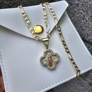 virgencita pendant necklace gold-plated