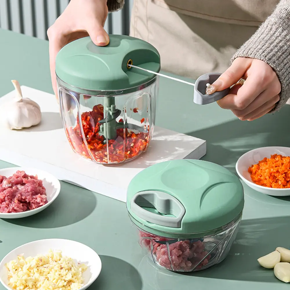 Manual Meat Chopper, 1 Count Multifunctional Vegetable Chopper, Manual Food Masher, Household Kitchen Gadgets for Home Use, Multifunctional Durable Chopper, Vegetable Chopper Tool, Kitchen Choppers