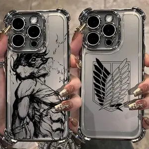 Anime Attack On Titan Hot Cool For iPhone 17 16 15 14 13 12 11 Pro Max Plus Air & Samsung Galaxy S25 Ultra S24 S23 S22 S21 Plus - Top Fan's Phone Case Cover as Perfect Gift Get Ready for Halloween