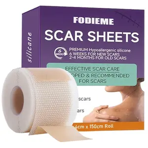 Reusable Silicone Scar Sheets for Cesarean, Acne, Burns & Keloid After-Care. Low-Allergen Skin Patches, Gentle for All Skin Types. 4cm×150cm, Can Pair with Scar Cream & Gel for Daily Skin Smoothing Care bethenny frankel glass face tool   skincare tools