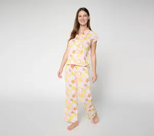 Ocean Pacific Notch Collar Henley Pajama Set