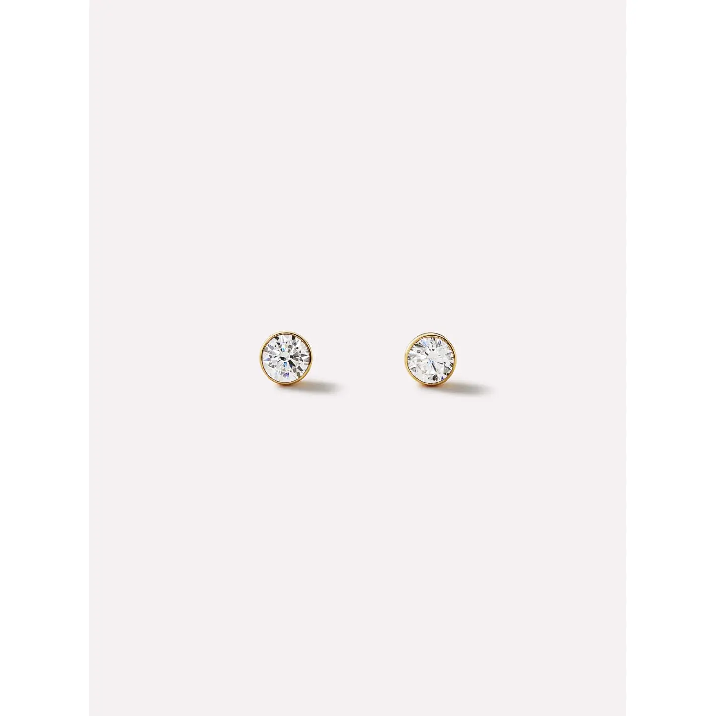 Gold Stud Earrings - Invisible Set Studs Small